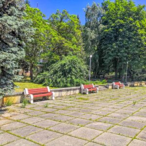 Скамейки для отдыха санатория Лермонтова Пятигорск - фотография