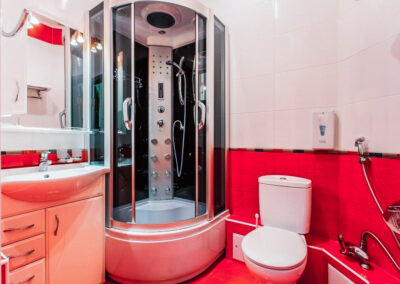 Ванная комната апартаменты 2 местный 2 комнатный 10 корпус в санатории Лермонтова Пятигорск - фотография