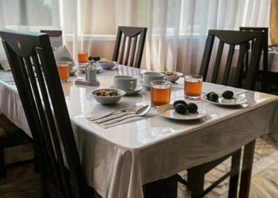 Обеденный зал в санатории Лермонтова Пятигорск - фотография