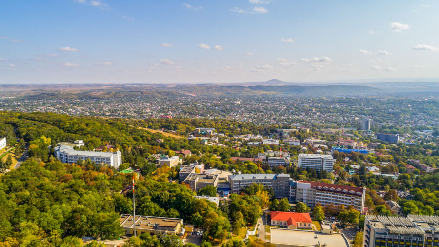 Вид на санаторий Лермонтова Пятигорск - фотография