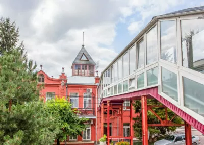 Переход в 10 корпус санатория Лермонтова Пятигорск - фотография