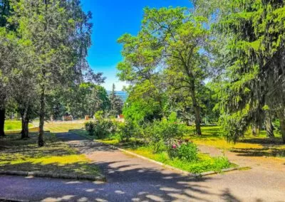 Зона отдыха на территории санатория Лермонтова Пятигорск - фотография